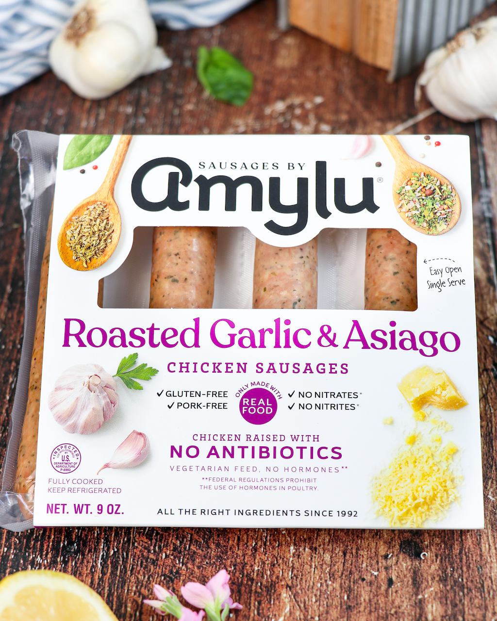 Roasted Tomato & Garlic Garden Pasta with Chicken Sausage